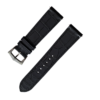 Black leather watch band